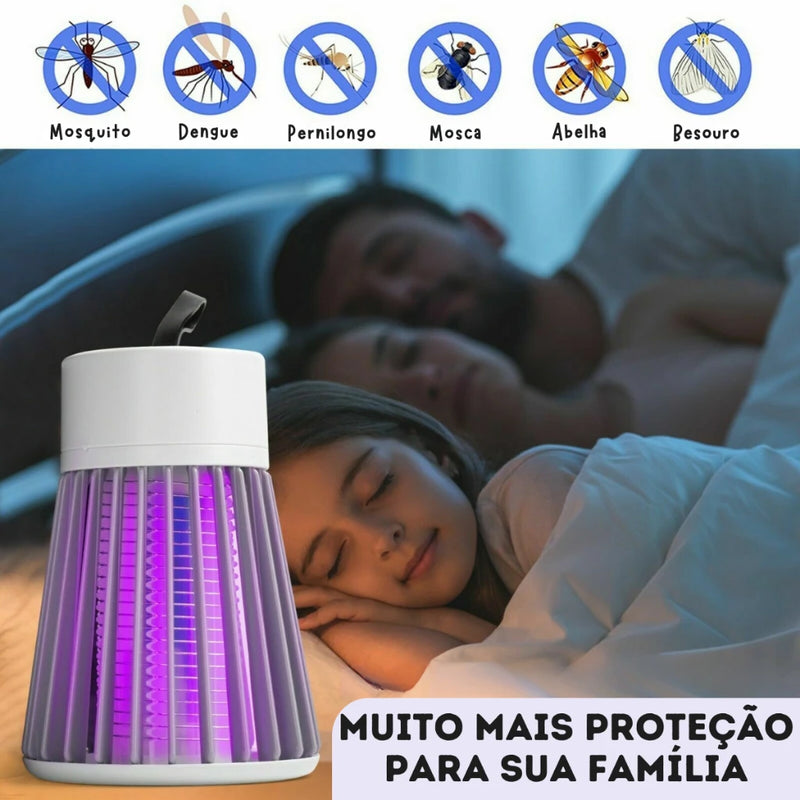 Mata Mosquito Led Uv Armadilha Eletronico (Pernilongos, dengue e Insetos)