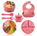 Conjunto/Kit de Alimentação para Bebês de Silicone com 8 Peças