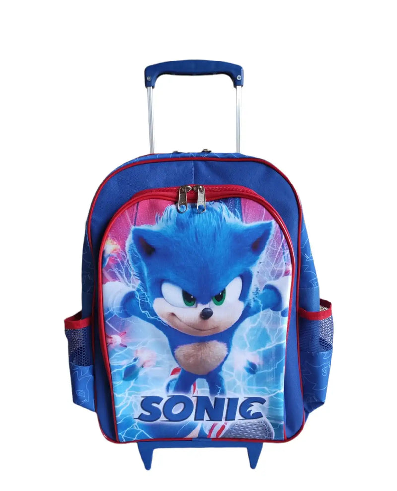 Kit Mochila Sonic com 3 Peças, Mochila, Lancheira e Estojo (EXCLUSIVA)