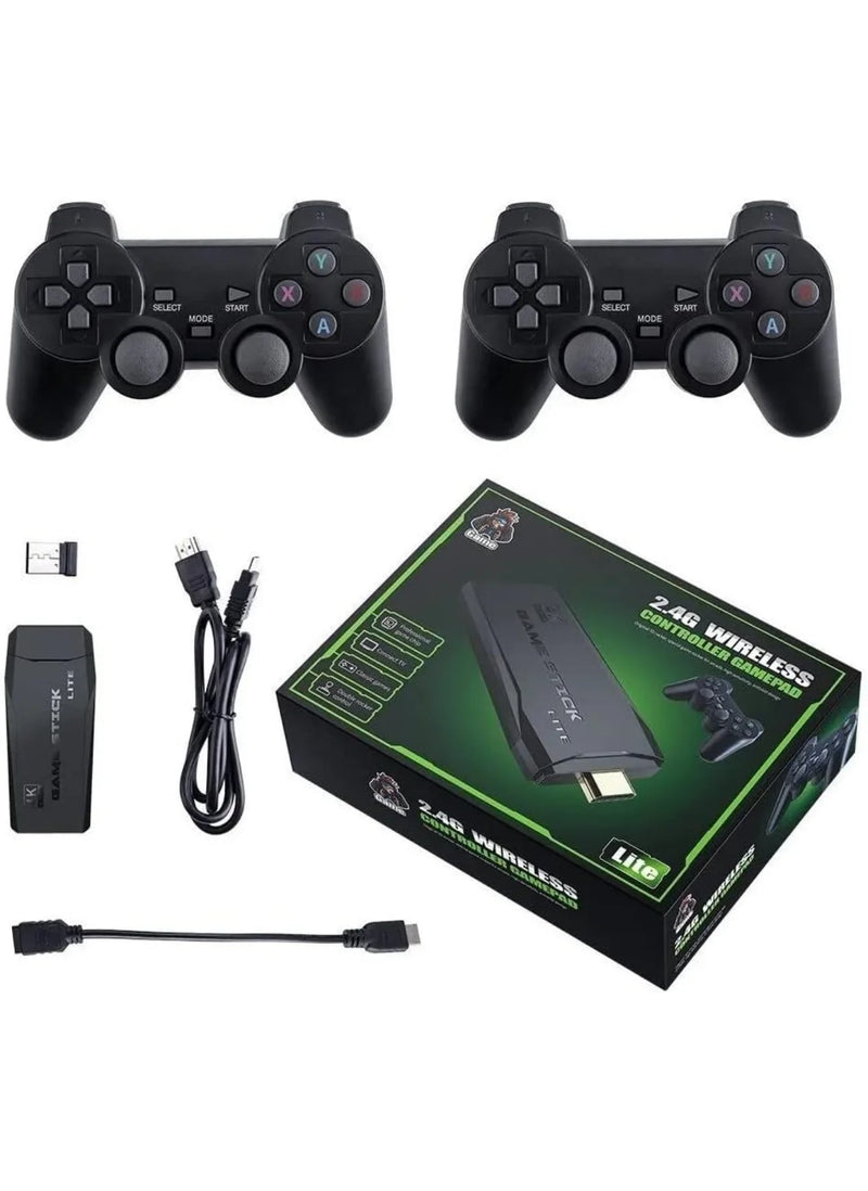 Video Game Console 2.4G Double Wireless com 10 mil Jogos Retro 4k