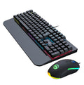 Teclado Mecânico e Mouse Gamer Abnt2 Usb 3200 Dpi Luuk