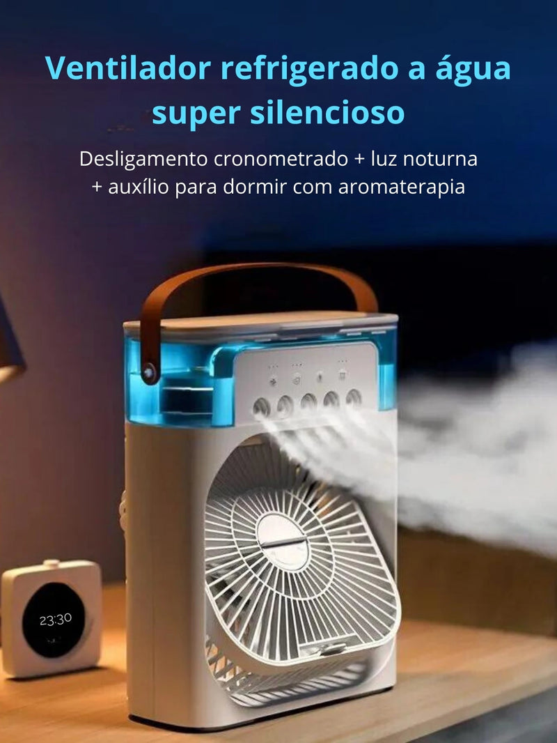 Climatizador/ Umidificador/ Ventilador Portátil USB Led BiVolt