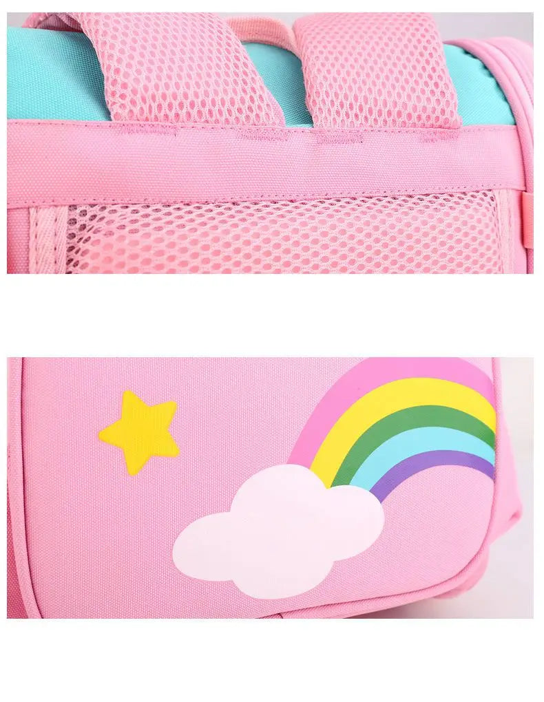 Mochila com Rodinhas Cartoon Unicorn School e Arstronauta com 2 e 6 Rodinhas