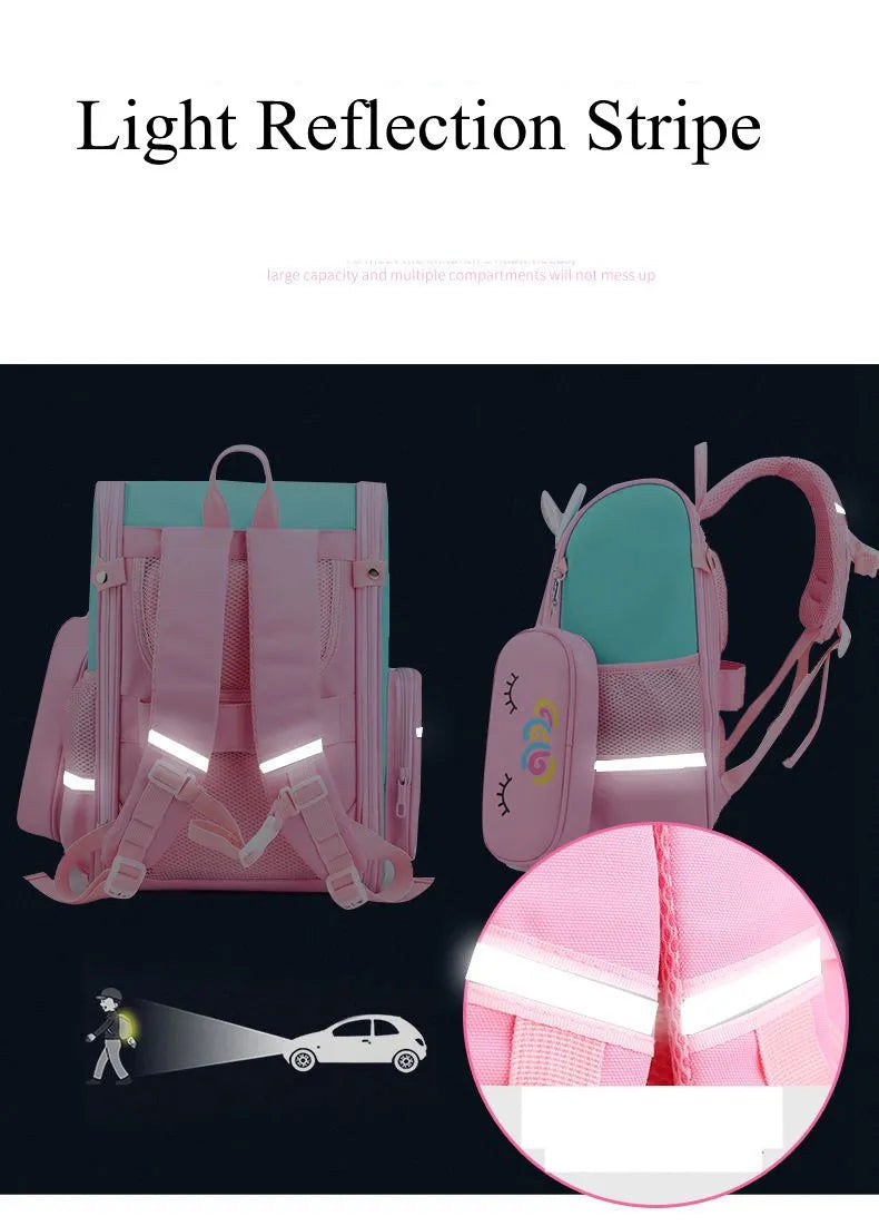 Mochila com Rodinhas Cartoon Unicorn School e Arstronauta com 2 e 6 Rodinhas