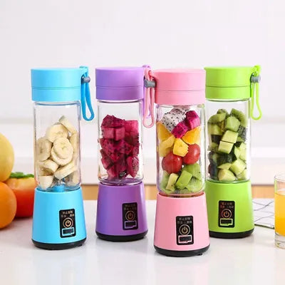 Mini Liquidificador Portátil Shake Take Recarregável Com 6 Lâmina 380ml