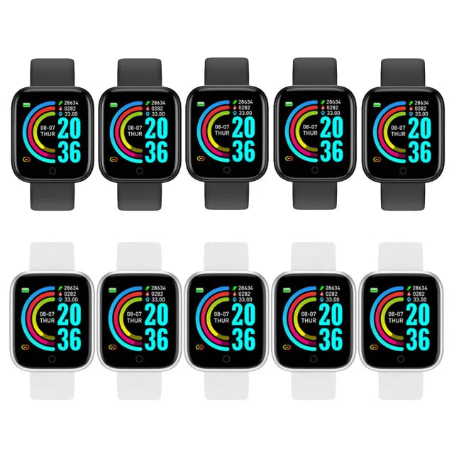 1/2/3/10 Peças de Smartwatch com Medidor de Pressão, Pulso e á prova D'água