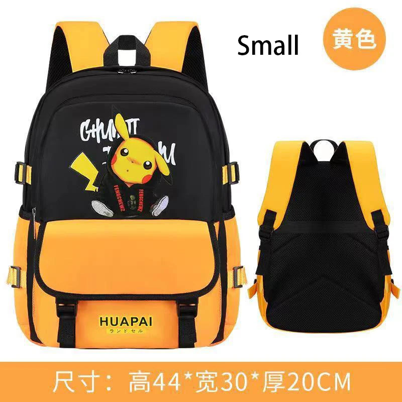 Mochila Pikachu Tamanho Grande com Entrada USB