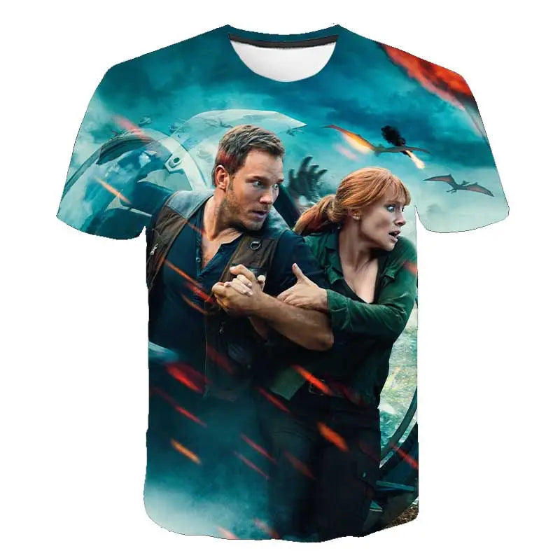 Camisas Jurassic World 3D Novos Modelos 2024