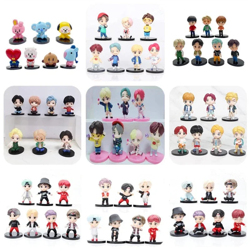 Combos Action Figure do Grupo Kpop BTS - A.R.M.Y.S