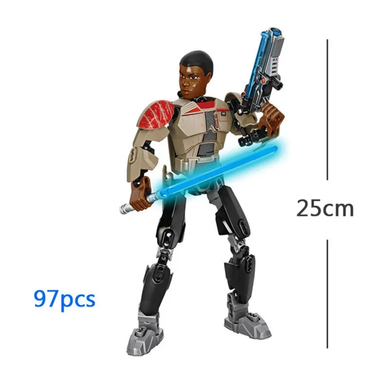 Personagens Star Wars Action Figure para Montar