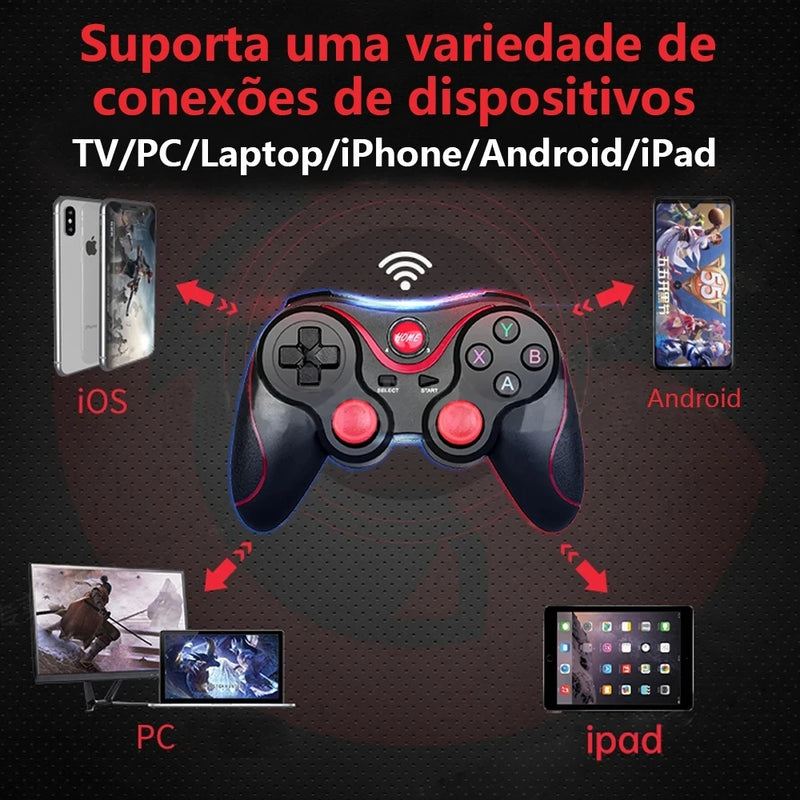 Gamepad Sem fio para Android Smartphone / PC / TV Box Joystick 2.4G USB