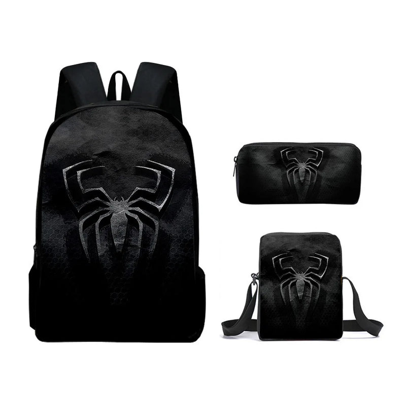 Kit com 3 peças Mochila Homem-aranha prova d'água