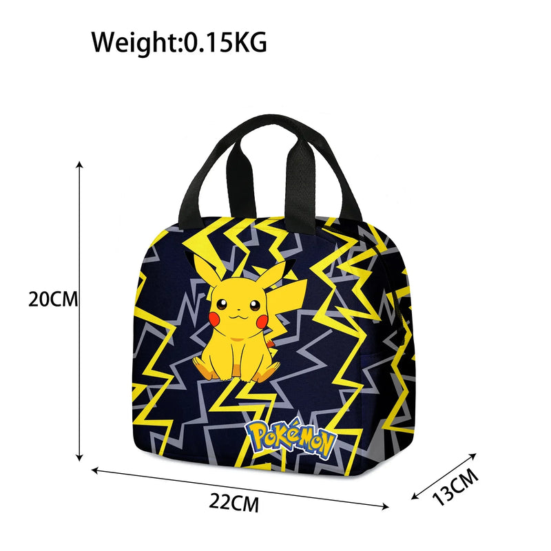 Kit 3 em 1 Pokémon - Mochila, Bolsa Térmica e Estojo (Pikachu)