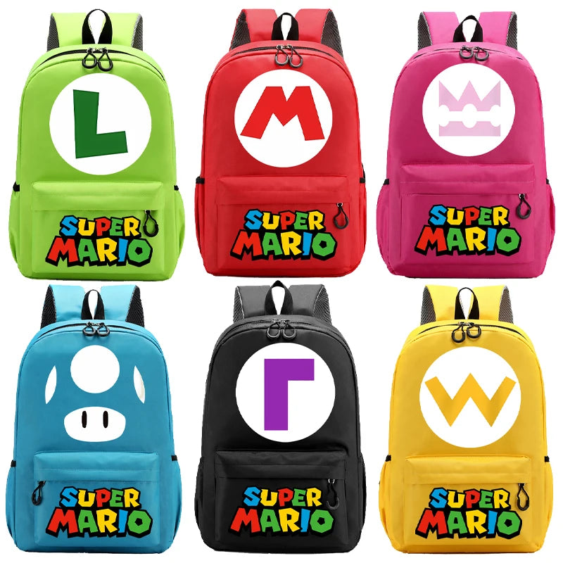 Mochila Super Mario Bros. Mario, Luigi e Wario