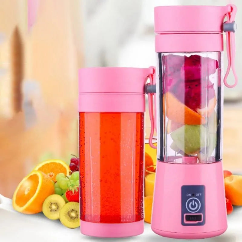 Mini Liquidificador Portátil Shake Take Recarregável Com 6 Lâmina 380ml