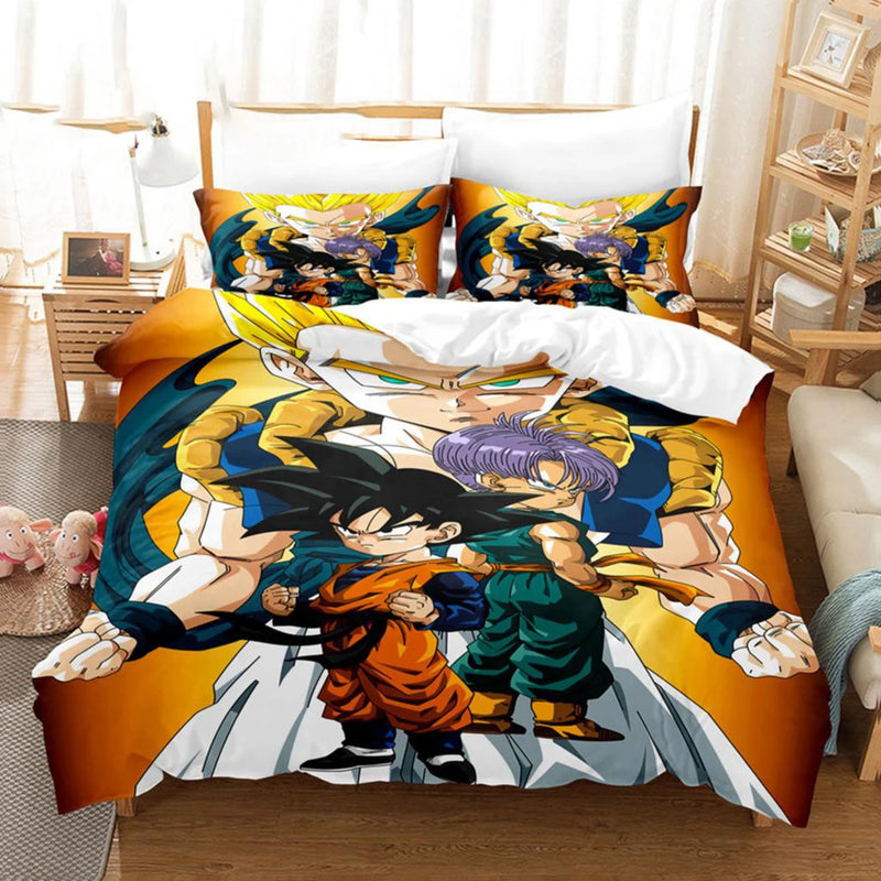 Edredom Dragon Ball Para Cama Solteiro e Casal (Vários Tamanhos)