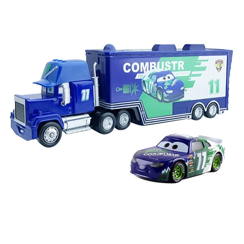 Relampago McQueen junto com Mack Truck do Filme Carros 3 Disney Pixar e Outros