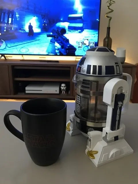 Cafeteira/Jarra Personalizada Droid R2D2 Star Wars de 1 Litro em Vidro