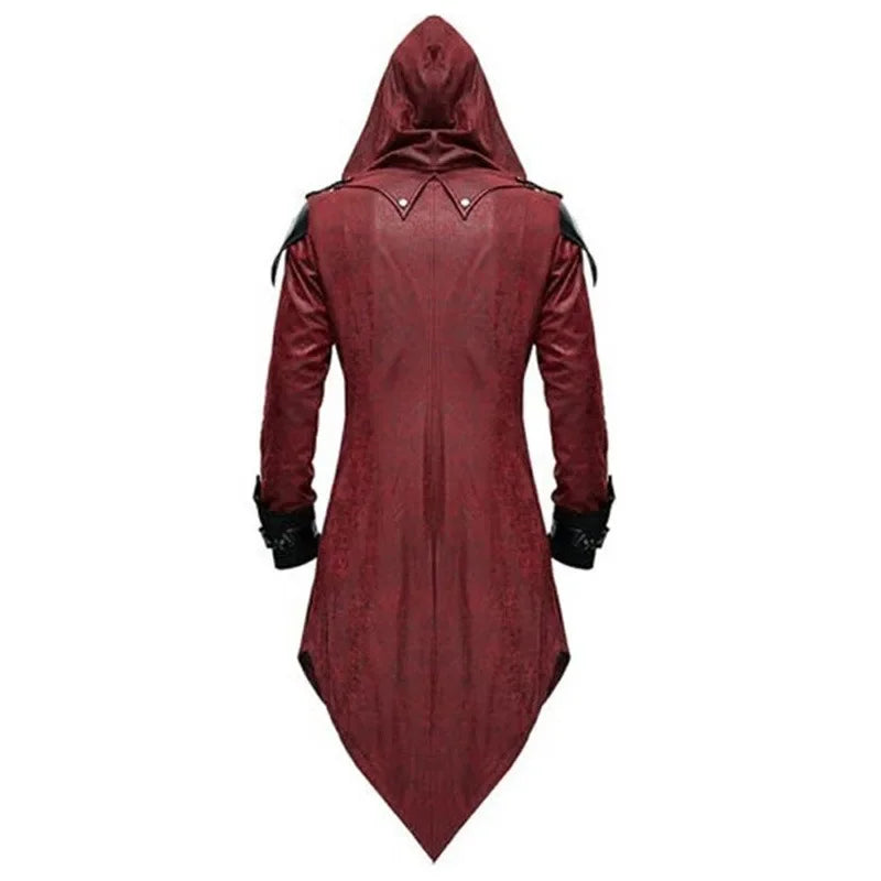 Jaqueta/Casaco Medieval com Capuz Estilo Assassin’s Creed