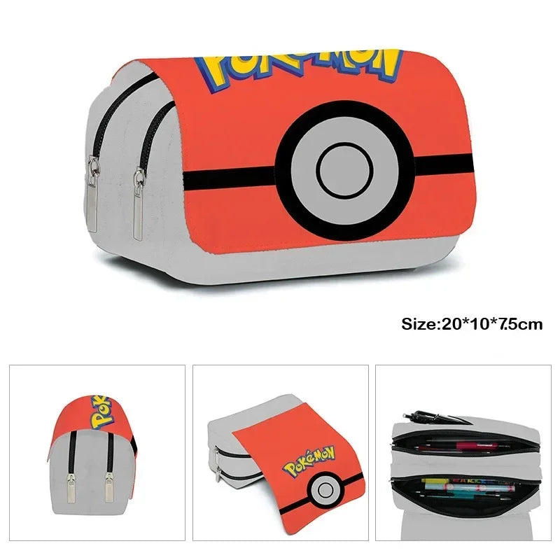 Kit 3 em 1 Pokémon - Mochila, Bolsa Térmica e Estojo (Pikachu)