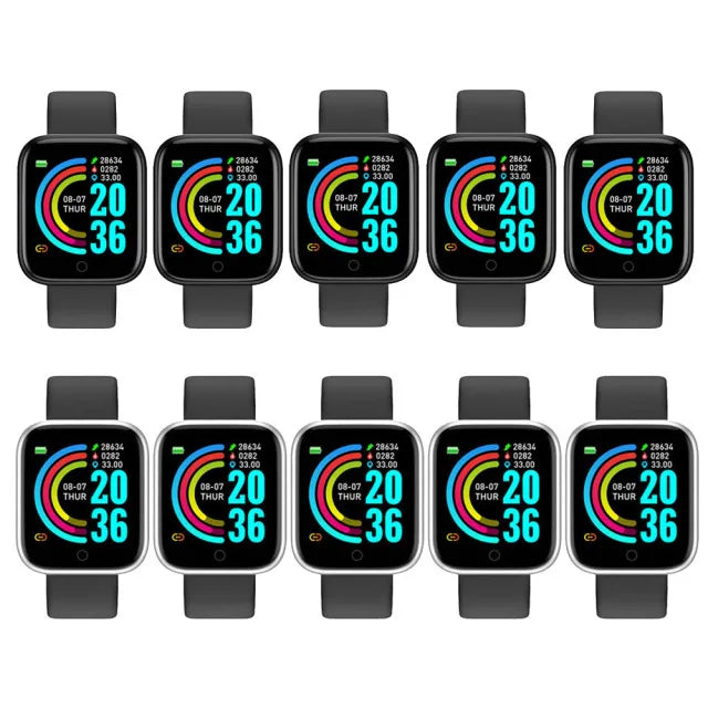 1/2/3/10 Peças de Smartwatch com Medidor de Pressão, Pulso e á prova D'água