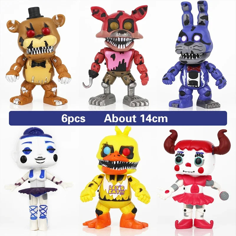 Colecionáveis FNAF Five Nightmare Freddy's