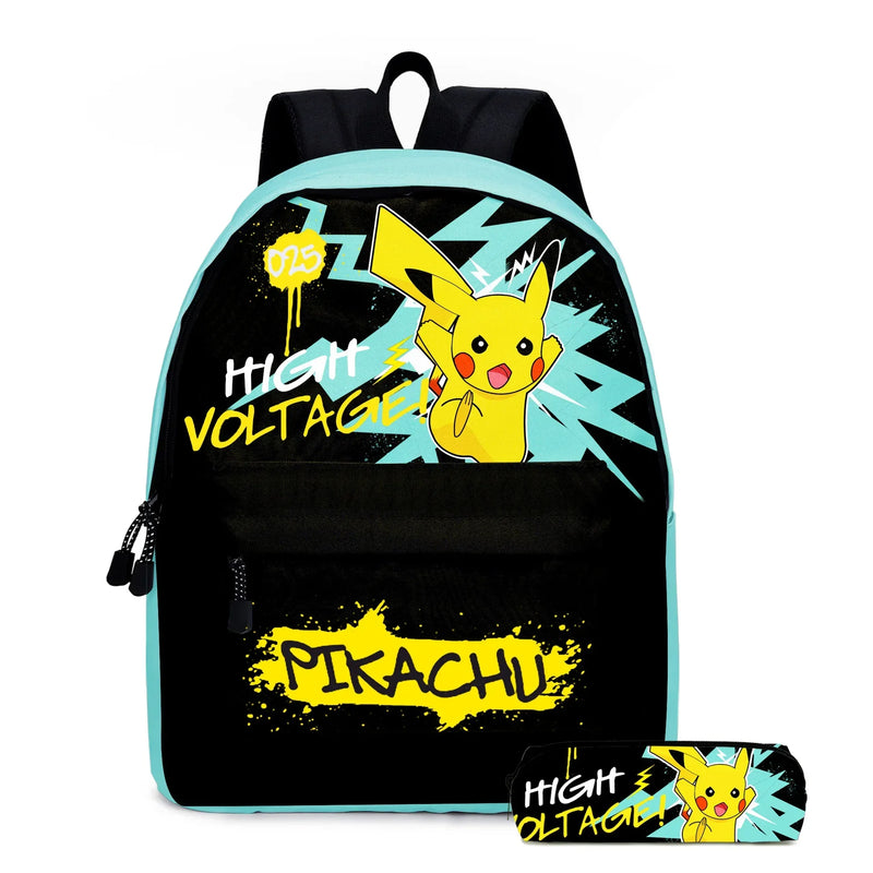 Kit 3 em 1 Pokémon - Mochila, Bolsa Térmica e Estojo (Pikachu)