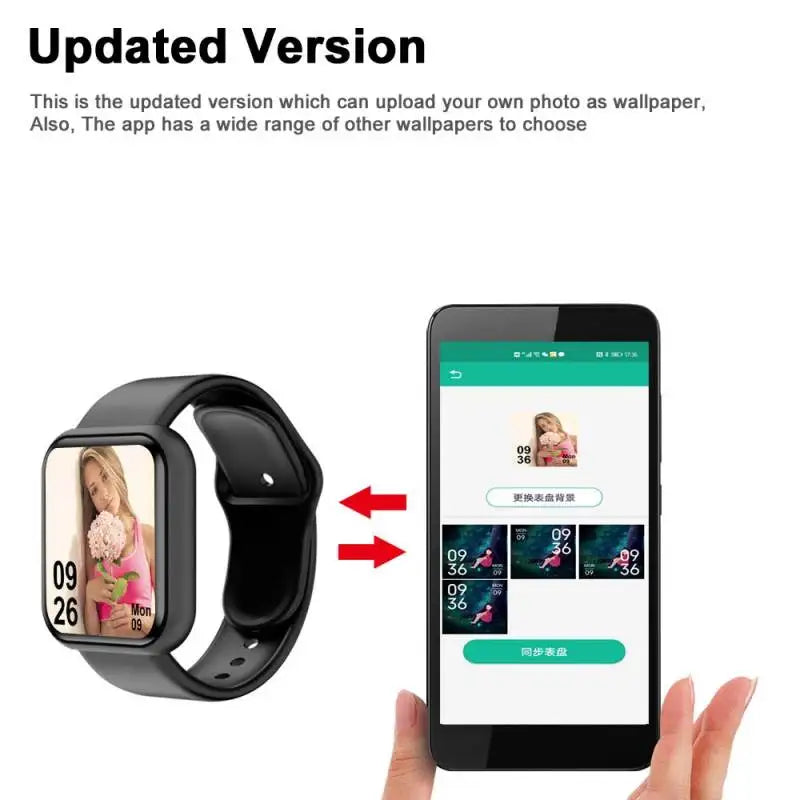 1/2/3/10 Peças de Smartwatch com Medidor de Pressão, Pulso e á prova D'água