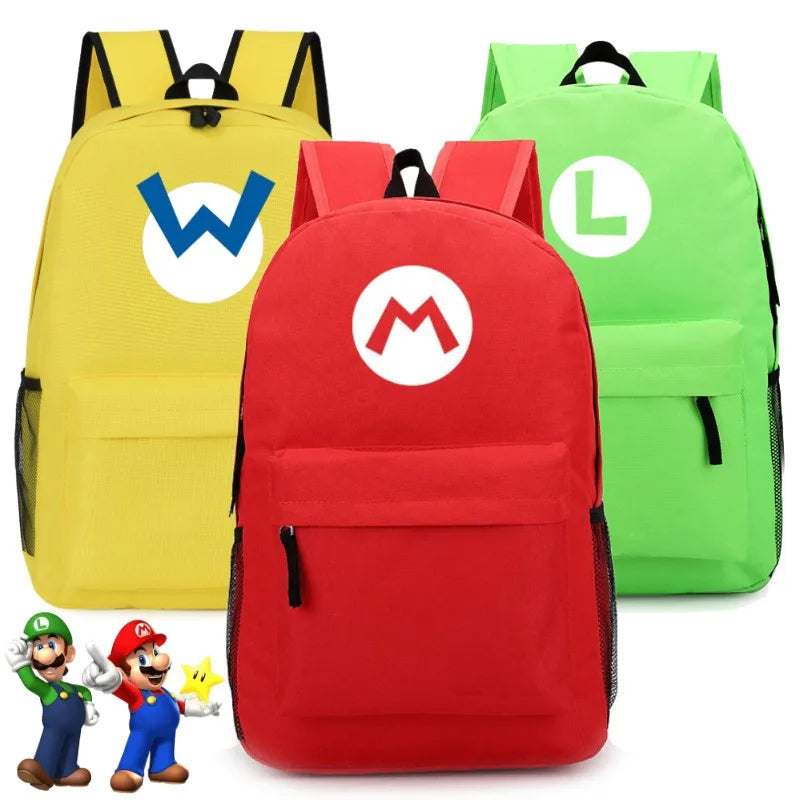 Mochila Super Mario Bros. Mario, Luigi e Wario