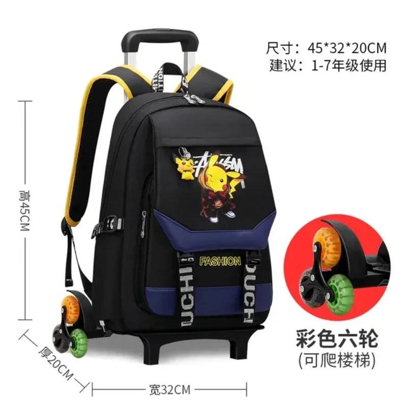 Mochila Pokémon Com 2 ou 6 Rodinhas (Exclusiva)