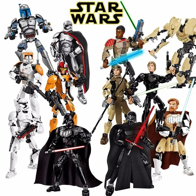 Personagens Star Wars Action Figure para Montar