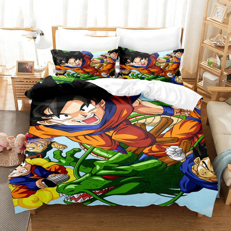 Edredom Dragon Ball Para Cama Solteiro e Casal (Vários Tamanhos)