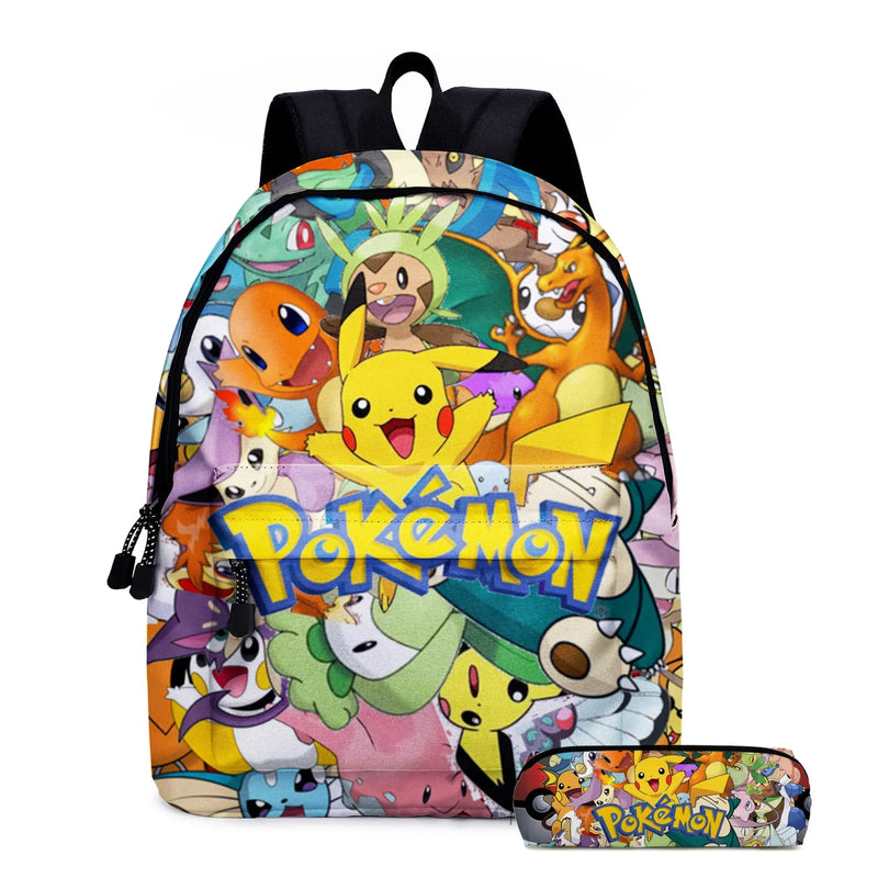 Kit 3 em 1 Pokémon - Mochila, Bolsa Térmica e Estojo (Pikachu)