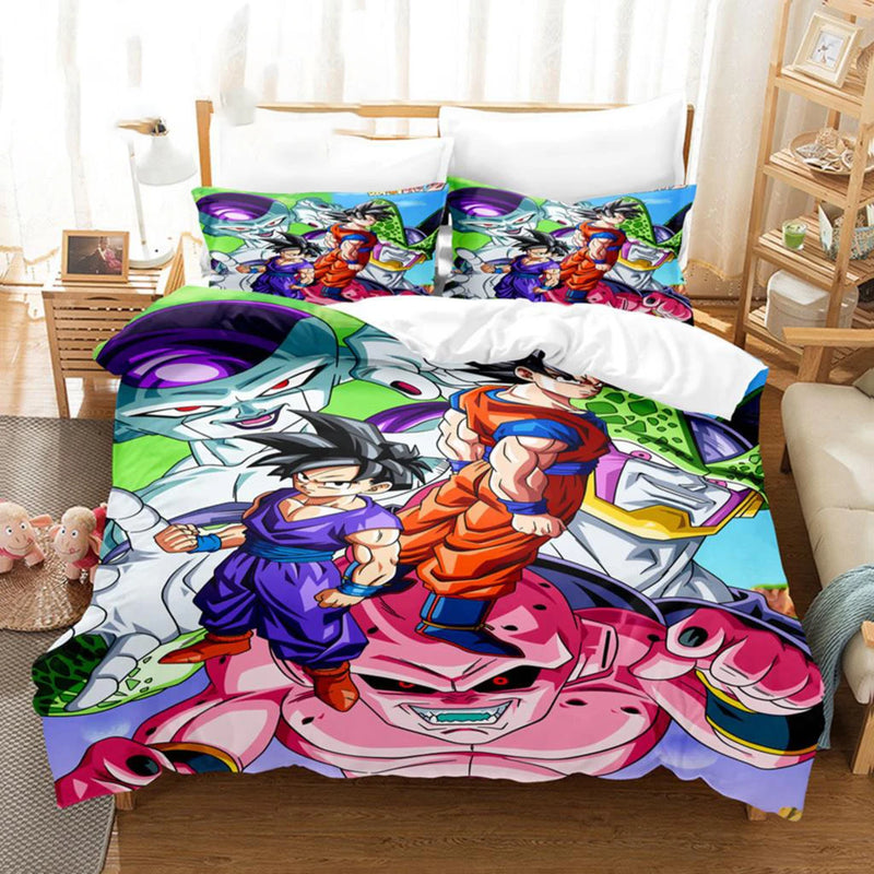 Edredom Dragon Ball Para Cama Solteiro e Casal (Vários Tamanhos)