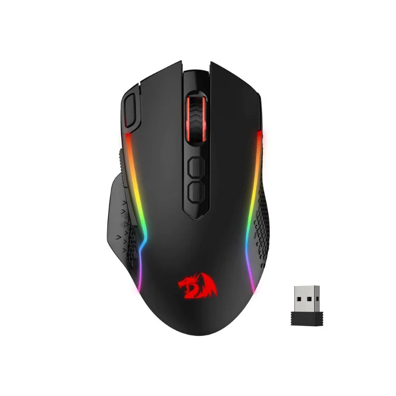 Redragon M810 Pro Wireless, 10000 DPI Wired Gamer Mouse 8 Botões