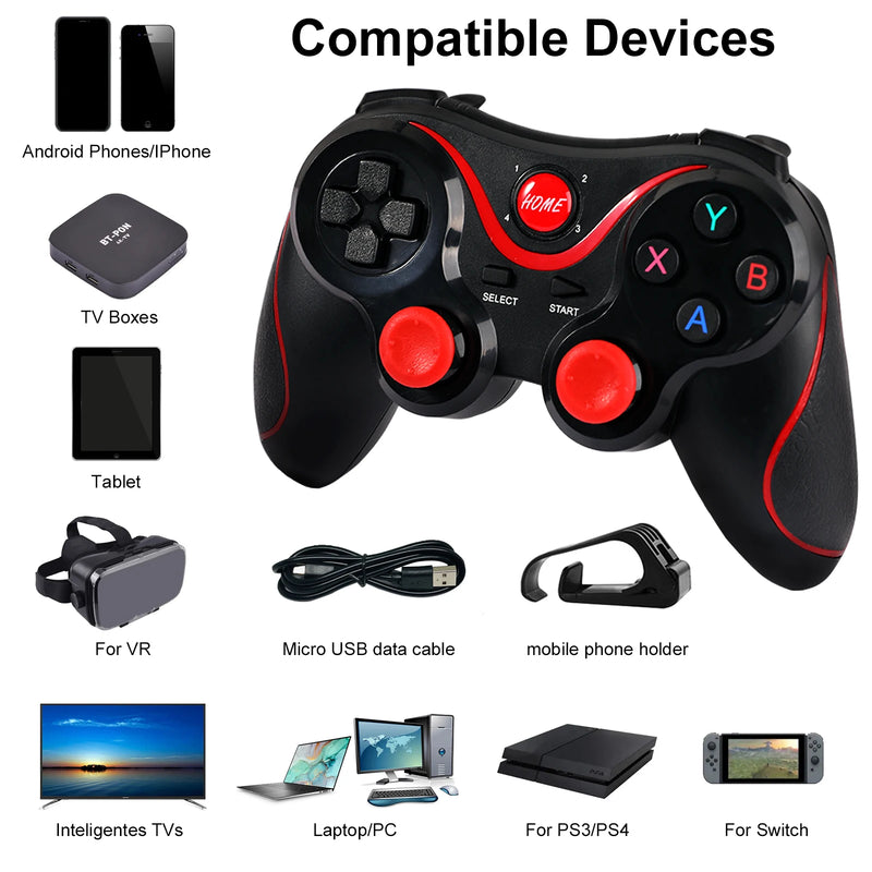 Gamepad Sem fio para Android Smartphone / PC / TV Box Joystick 2.4G USB