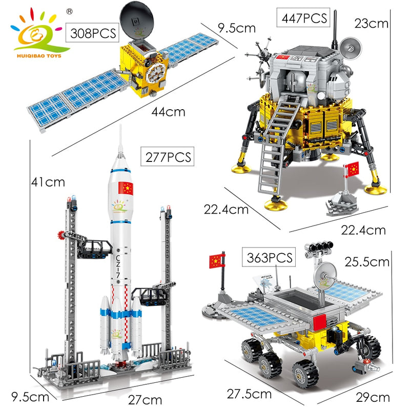 Jogo de Montar Estação Espacial Saturno V Foguete