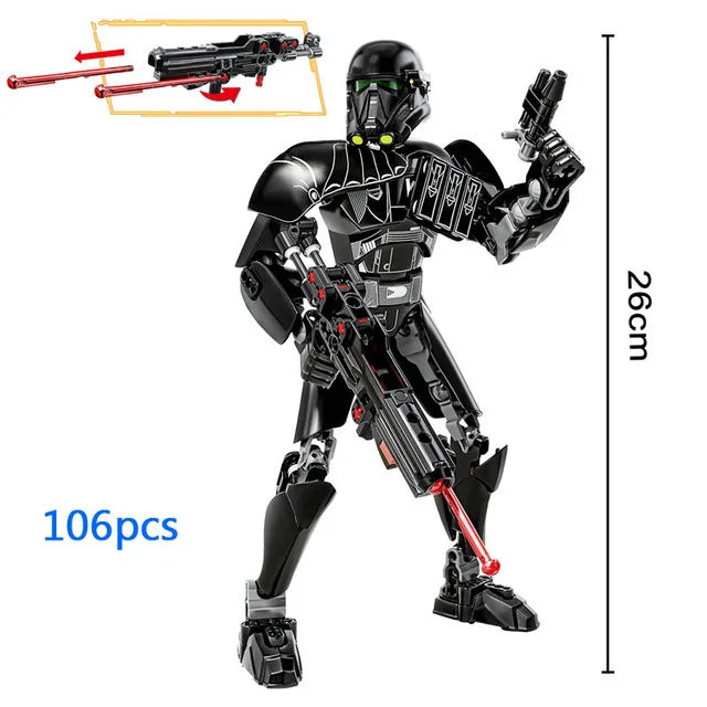 Personagens Star Wars Action Figure para Montar