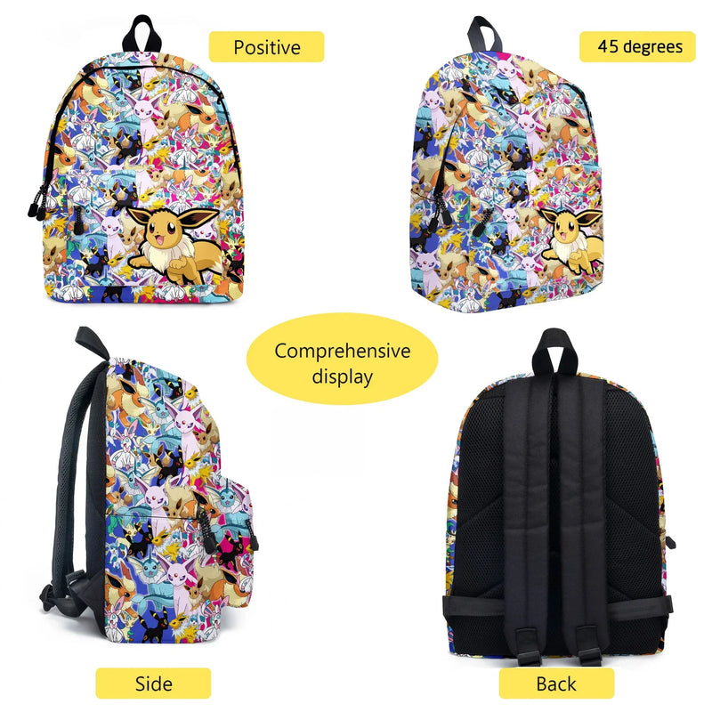 Kit 3 em 1 Pokémon - Mochila, Bolsa Térmica e Estojo (Pikachu)