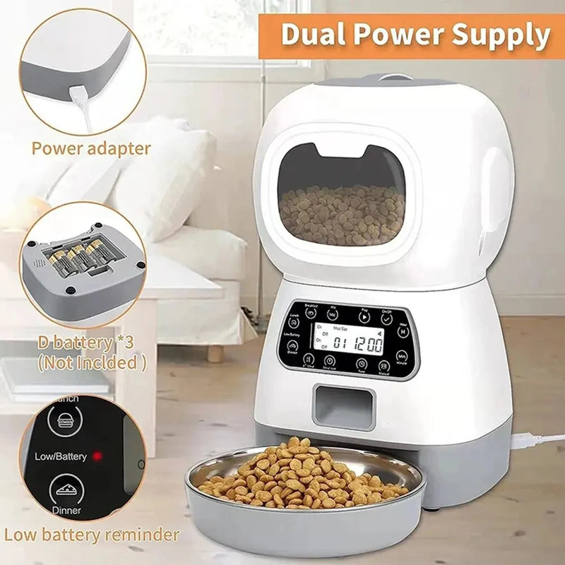 Alimentador Automático para Cães e Gatos e Fonte de Água/ Bebedouro Automática