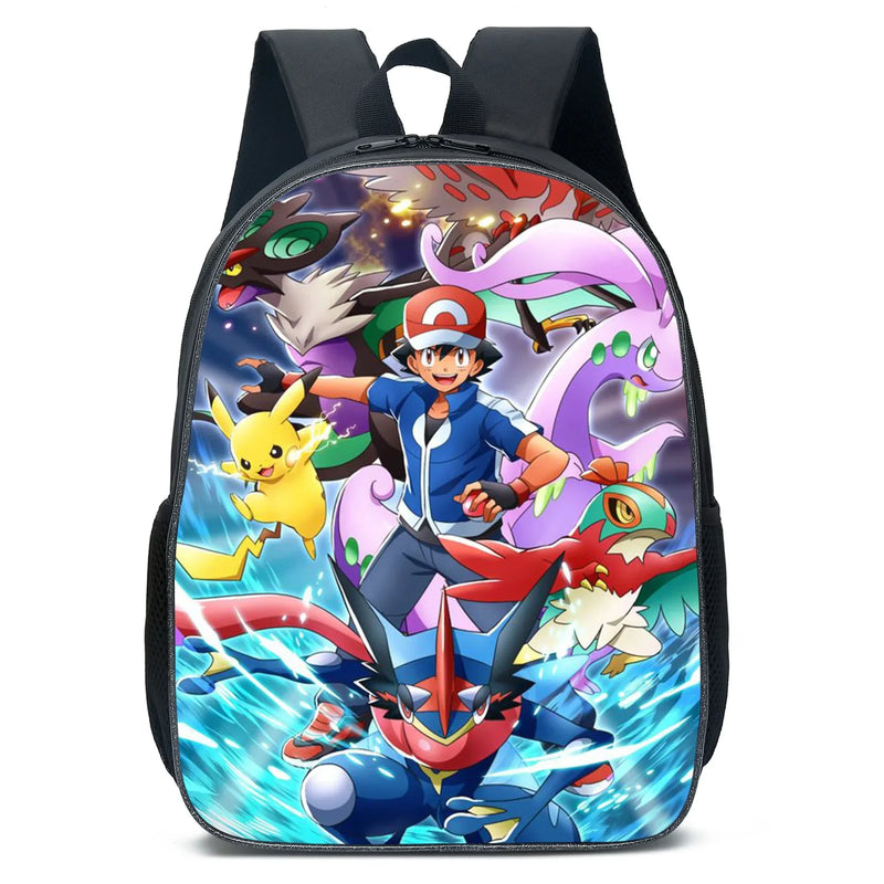 Kit 3 em 1 Pokémon - Mochila, Bolsa Térmica e Estojo (Pikachu)