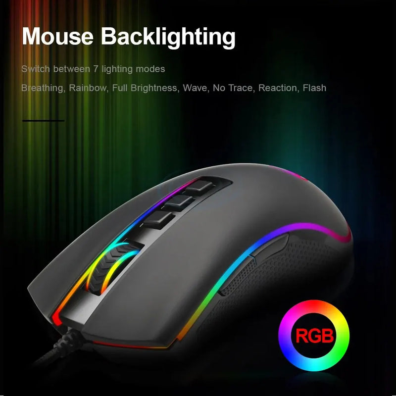 REDRAGON COBRA M711 RGB USB Wired Gaming Mouse 12400 DPI 9 Buttons