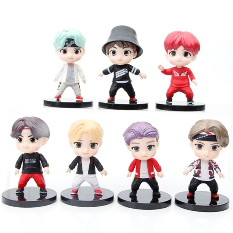 Combos Action Figure do Grupo Kpop BTS - A.R.M.Y.S