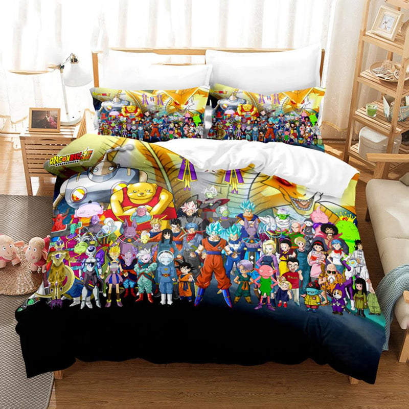 Edredom Dragon Ball Para Cama Solteiro e Casal (Vários Tamanhos)