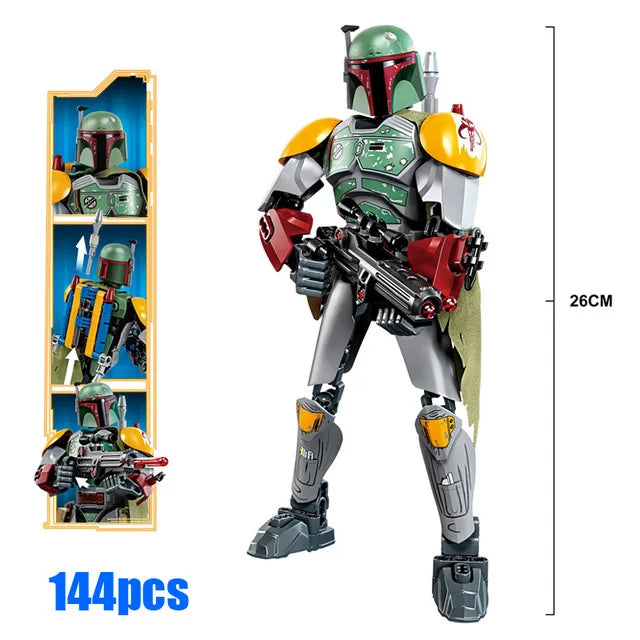 Personagens Star Wars Action Figure para Montar