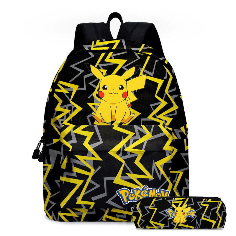 Kit 3 em 1 Pokémon - Mochila, Bolsa Térmica e Estojo (Pikachu)