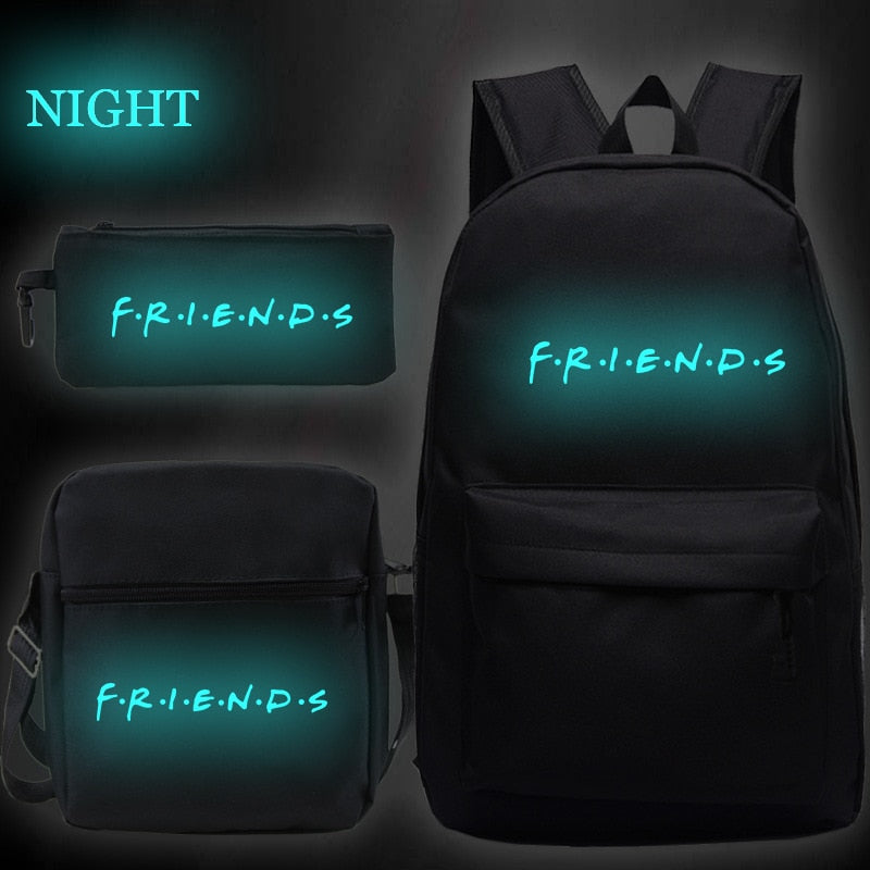 Kit Mochilas com 3 peças Série Friends