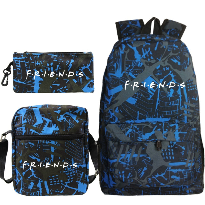 Kit Mochilas com 3 peças Série Friends