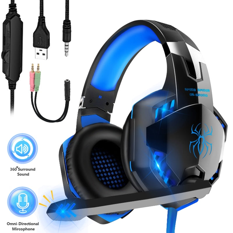 Headfone Kotion Each Gaming Stereo Playstation/Xbox/PC/Laptop/Android/IOS (Todos com Fio)