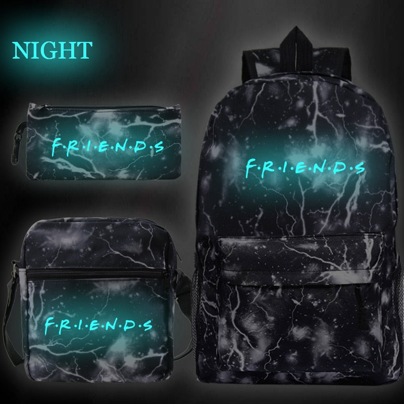 Kit Mochilas com 3 peças Série Friends